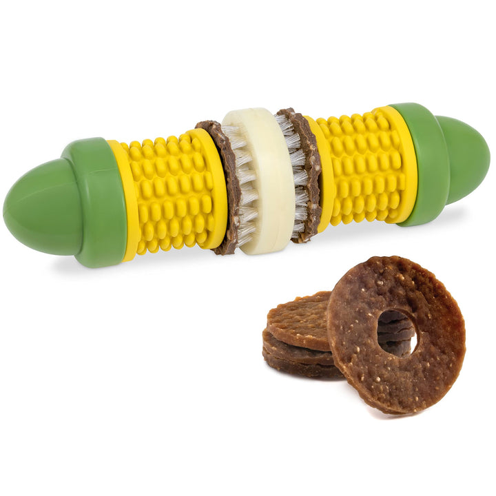 PetJoy Scented Corncob Chew Toy – Treat-Filled – Dental Health