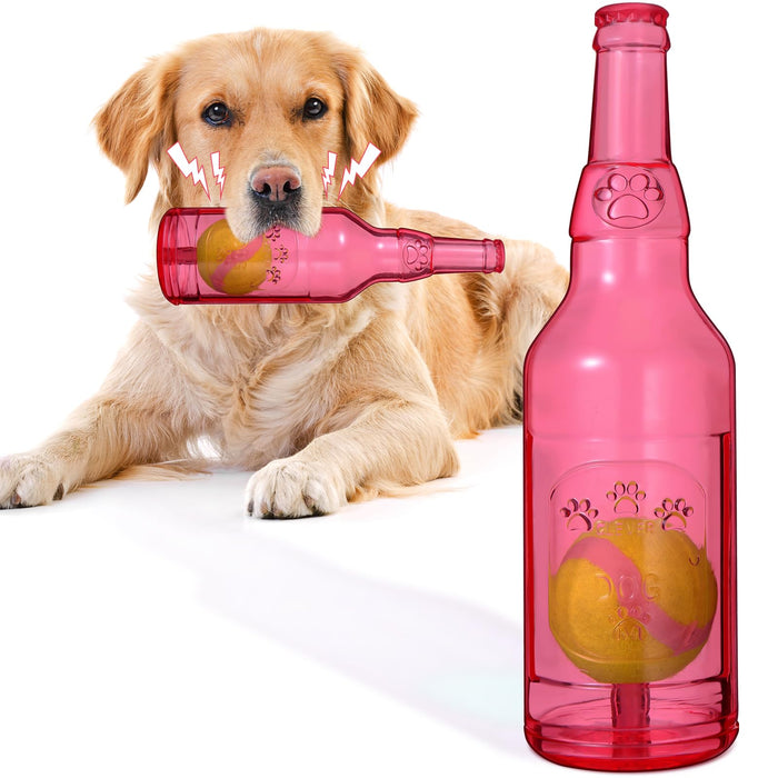 BABORUI Red Tough Chewer Dog Toy