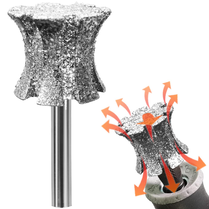 CoolMax Pet Nail Grinder Bit with Sawtooth Diamond Tip