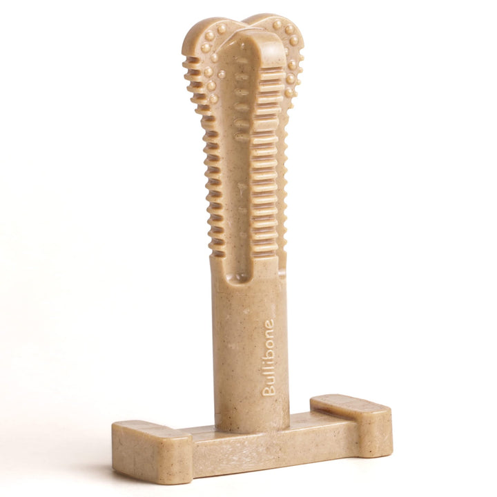 Bullibone SuperBrush: Apple-Cinnamon Dental Chew Toy for Dogs