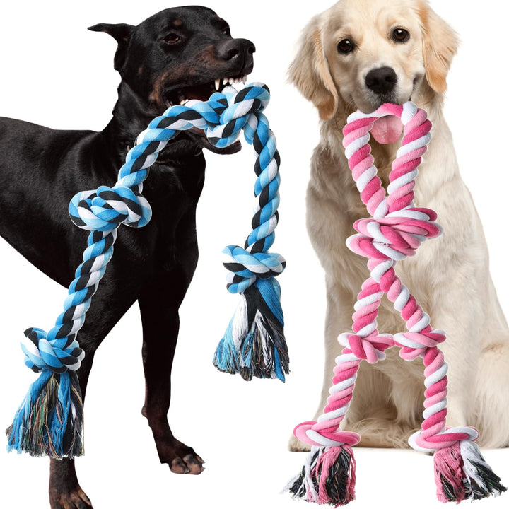 Kwispel Twin-Pack Tough Rope Toys for Large Dogs