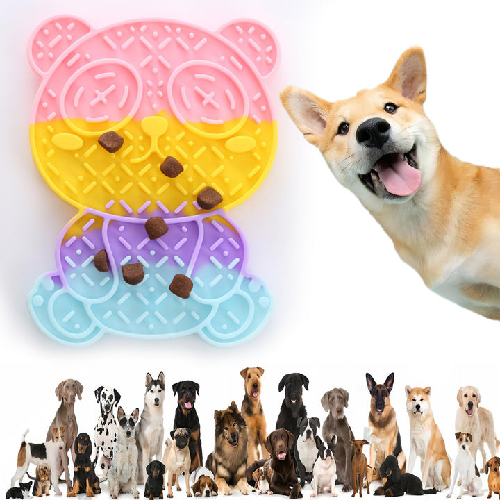 Suction Cup Dog &amp; Cat Slow Feeder Mat - 7.87" x 5.9"