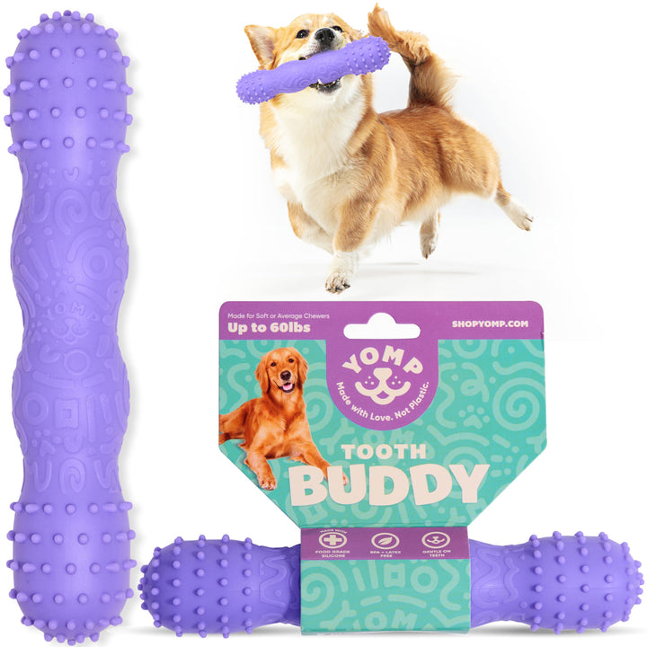PupPal Soft Chew Dental Toy – Silicone Teething Bone for Dogs