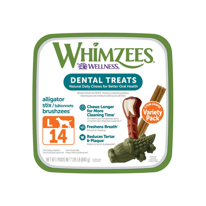 WHIMZEES Wellness Dental Treats Variety Box 14 Ct