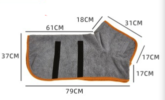 Quick-Dry Microfiber Pet Robe