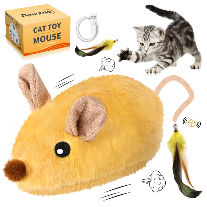 Rechargeable electronic mouse led and sound.