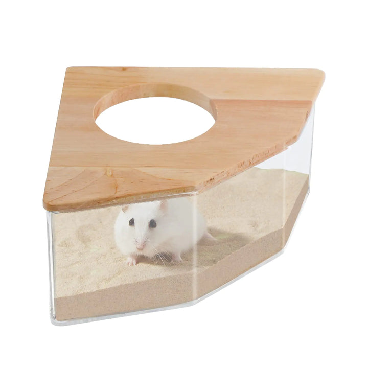ClearView Acrylic Hamster Sand Bath &amp; Playhouse