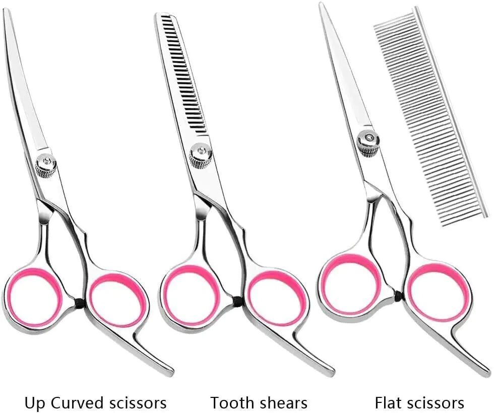 Complete Pet Grooming Scissor Set