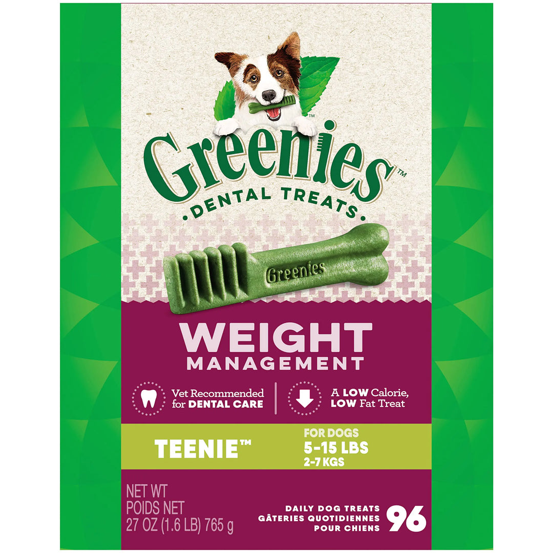 GREENIES Lite TEENIE Dental Dog Treats - 27 Oz 96 Count