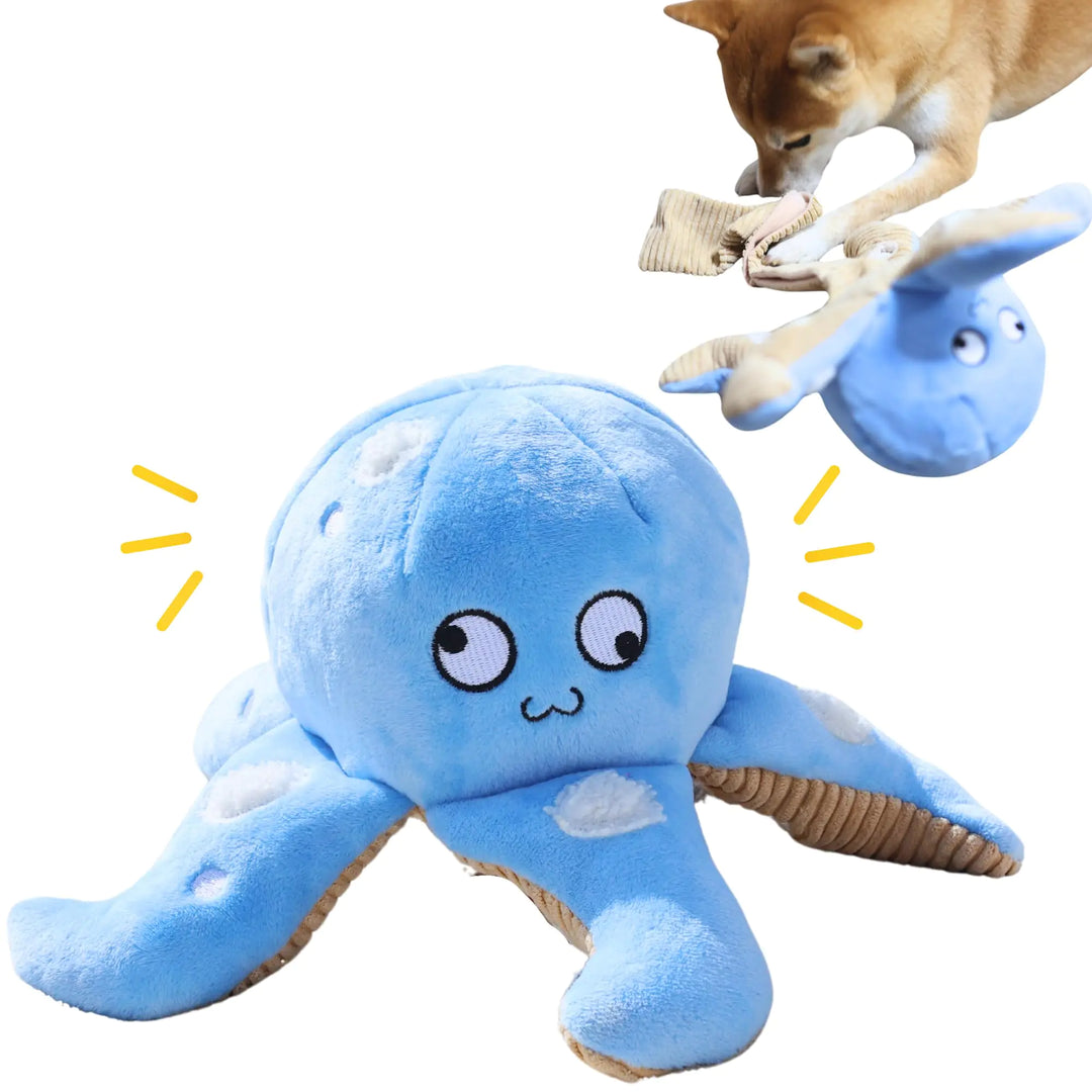 Squeaky Octopus Puzzle Dog Toy