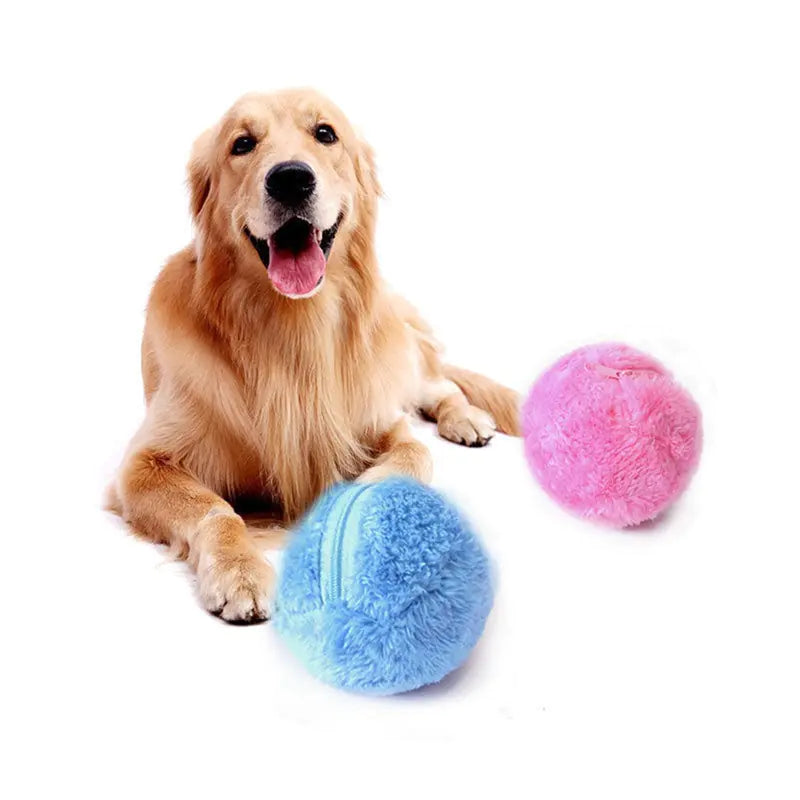 Automatic Plush Ball Pet Toy