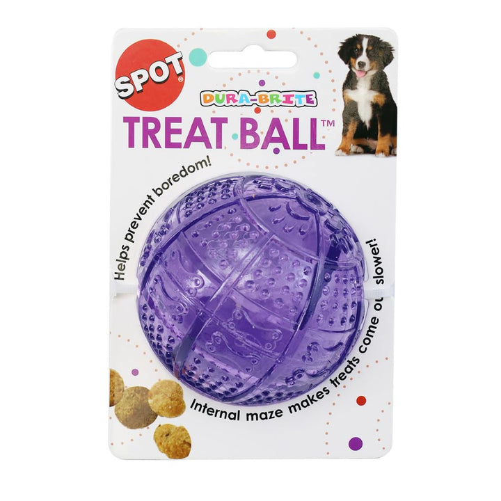Dura-Brite Maze Treat Ball - Durable TPR Rubber Dog Toy