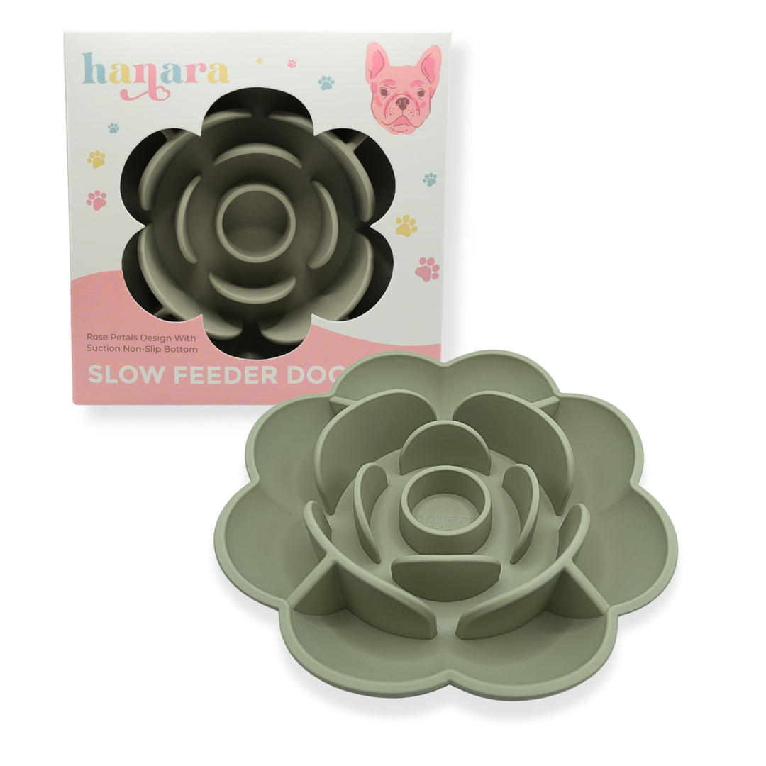Hanara PetalFeeder: Slow Feed Bowl &amp; Lick Mat for Dogs