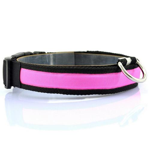 LED Dog Collar with Light Strip for Illumination