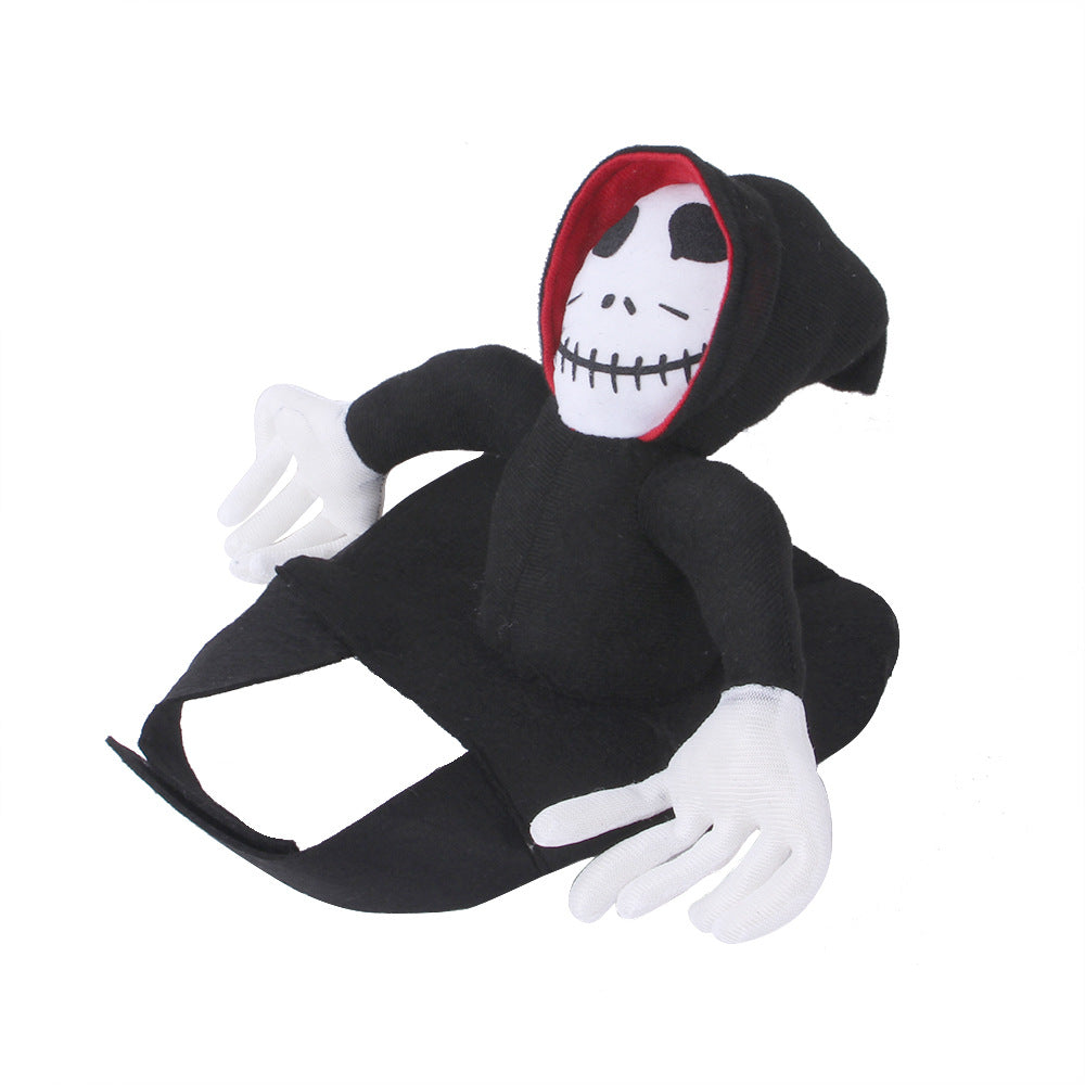 Funny Halloween Pet Costume with Spider Pumpkin Vest