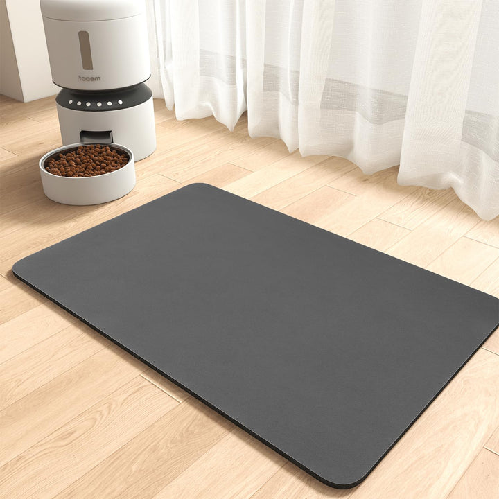 MontVoo-SuperAbsorb Pet Mat-No Stain Dog &amp; Cat Bowl Mat