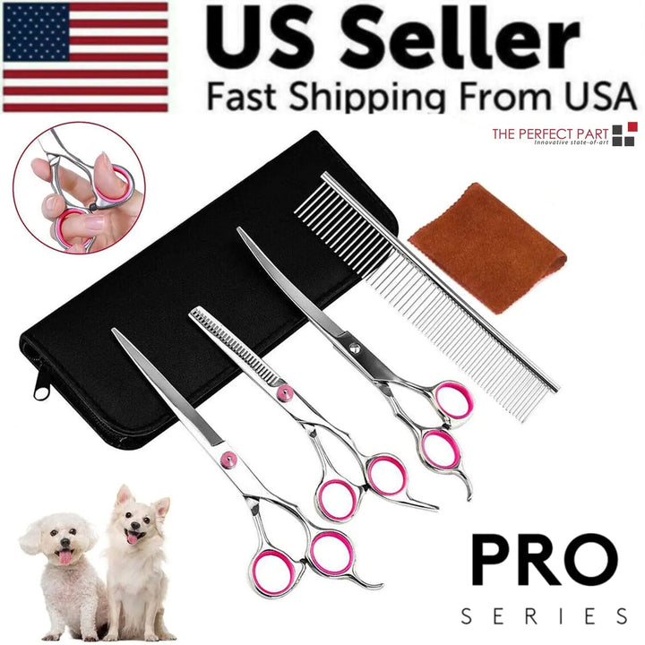 Complete Pet Grooming Scissor Set