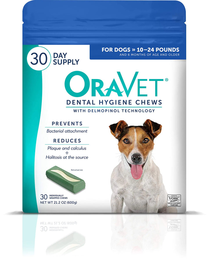 ORAVET Small Dog Dental Hygiene Chews 30-Pack
