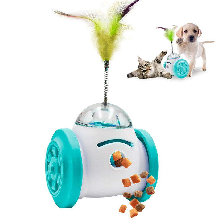 Dual Sphere Interactive Pet Feeder