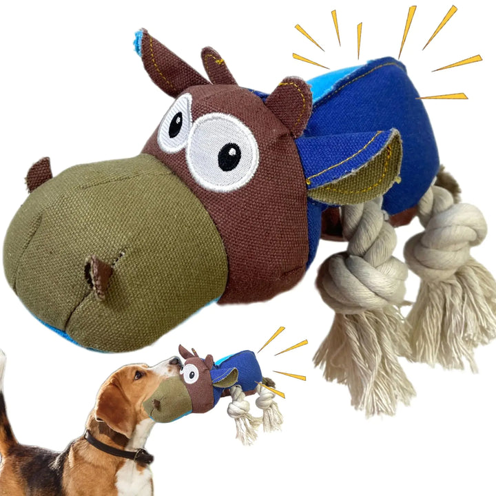 BIKIISEN Plush Chewers Delight Interactive Dog Toy