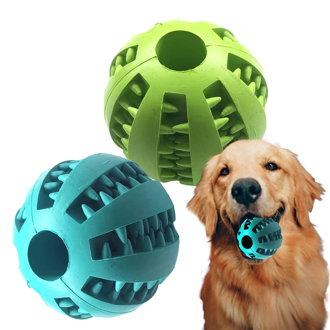 SpikeBuddy Dog Treat Balls - Natural Rubber Chew Toys