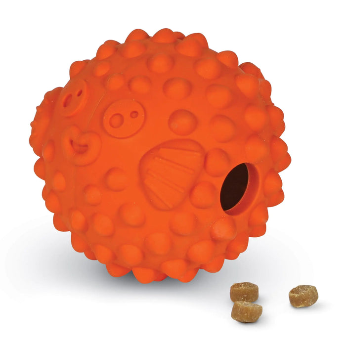 Brightkins Bouncy Pufferfish - Tough Dog Puzzle Toy